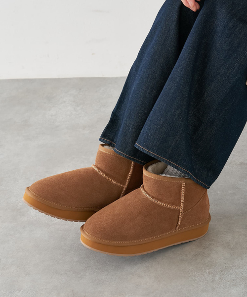 EMU Australia（エミューオーストラリア）の「【WEB限定】【EMU Australia】ムートンブーツ（ブーツ・レディース・ブラウン/ブラック・7/8/6）」の4枚目の写真