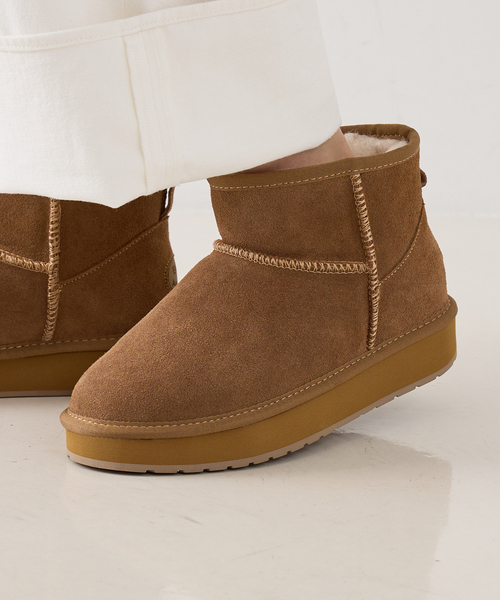 EMU Australia（エミューオーストラリア）の「【WEB限定】【EMU Australia】ムートンブーツ（ブーツ・レディース・ブラウン/ブラック・7/8/6）」の6枚目の写真