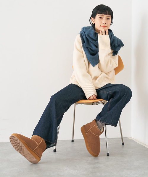 EMU Australia（エミューオーストラリア）の「【WEB限定】【EMU Australia】ムートンブーツ（ブーツ・レディース・ブラウン/ブラック・7/8/6）」の12枚目の写真