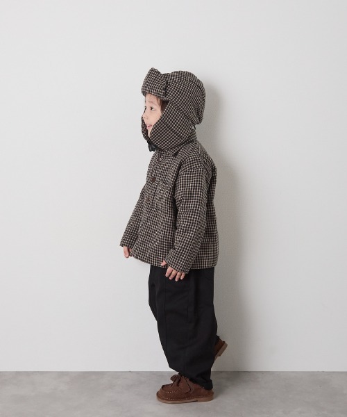 riziere(リジェール)の「チェック柄中綿ジャケット(その他アウター・キッズ・ブラック・90/100/110/120/130/140/150)」の5枚目の写真