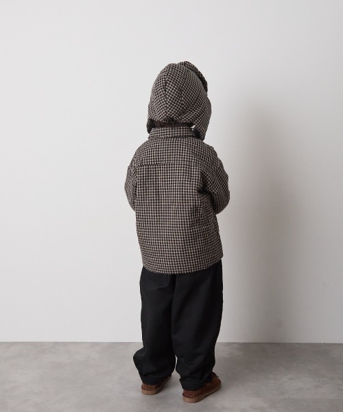 riziere(リジェール)の「チェック柄中綿ジャケット(その他アウター・キッズ・ブラック・90/100/110/120/130/140/150)」の6枚目の写真