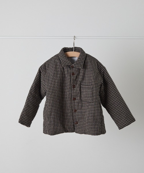 riziere(リジェール)の「チェック柄中綿ジャケット(その他アウター・キッズ・ブラック・90/100/110/120/130/140/150)」の11枚目の写真