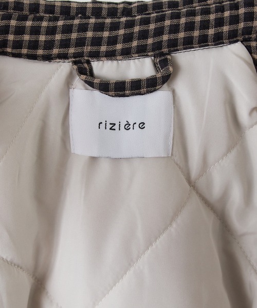 riziere(リジェール)の「チェック柄中綿ジャケット(その他アウター・キッズ・ブラック・90/100/110/120/130/140/150)」の16枚目の写真