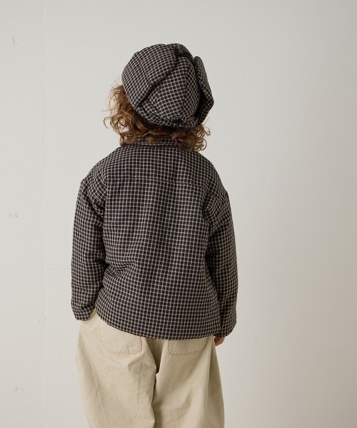 riziere(リジェール)の「チェック柄中綿ジャケット(その他アウター・キッズ・ブラック・90/100/110/120/130/140/150)」の22枚目の写真
