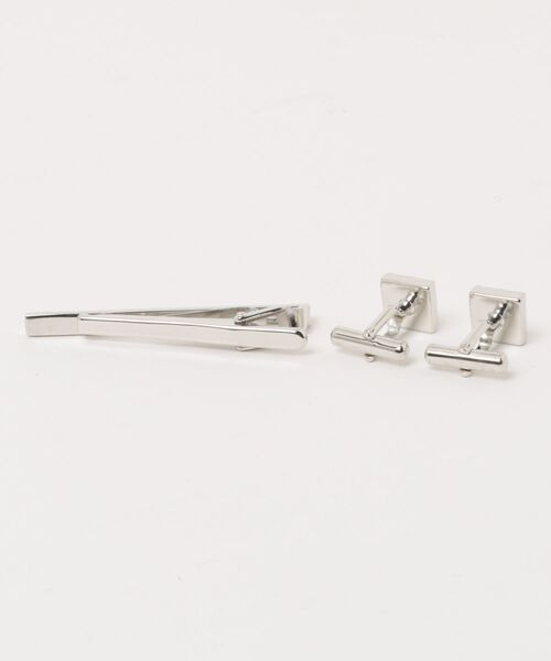 TOKYO SHIRTS（トウキョウシャツ）の「タイピンカフスセット（カフリンクス・メンズ・シルバー・FREE）」の5枚目の写真