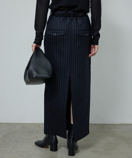 GALLARDAGALANTE（ガリャルダガランテ）の「【セットアップ対応】ストライプスカート（スカート・レディース・ネイビー・0/1）」の4枚目の写真