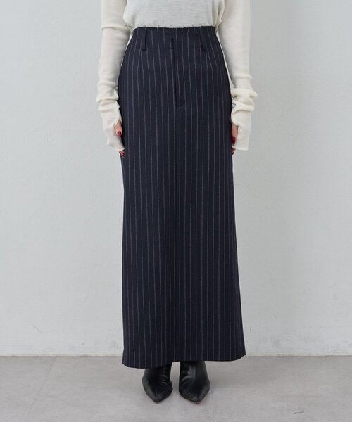 GALLARDAGALANTE（ガリャルダガランテ）の「【セットアップ対応】ストライプスカート（スカート・レディース・ネイビー・0/1）」の9枚目の写真