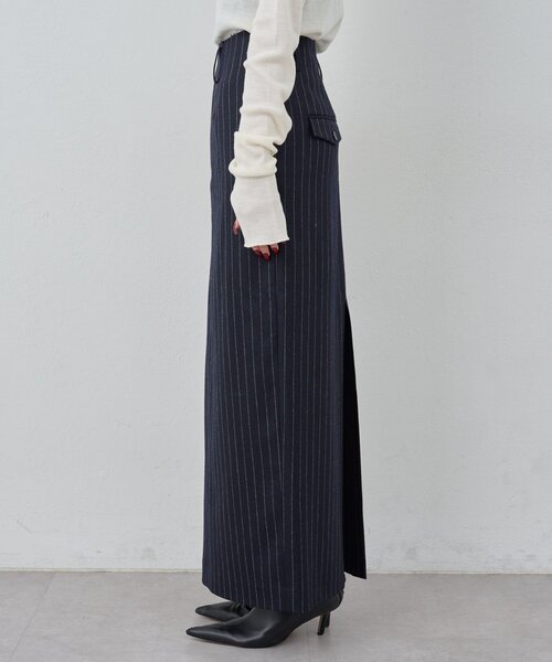 GALLARDAGALANTE（ガリャルダガランテ）の「【セットアップ対応】ストライプスカート（スカート・レディース・ネイビー・0/1）」の10枚目の写真