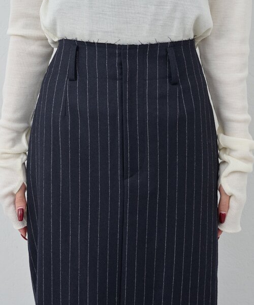 GALLARDAGALANTE（ガリャルダガランテ）の「【セットアップ対応】ストライプスカート（スカート・レディース・ネイビー・0/1）」の12枚目の写真