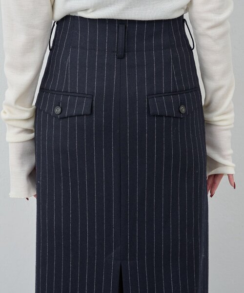GALLARDAGALANTE（ガリャルダガランテ）の「【セットアップ対応】ストライプスカート（スカート・レディース・ネイビー・0/1）」の15枚目の写真