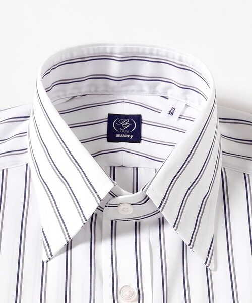 BEAMS F（ビームスエフ）の「コットン ネイビーストライプ レギュラーカラーシャツ（シャツ/ブラウス・メンズ・ネイビー・38/37/42/41/39/40）」の5枚目の写真