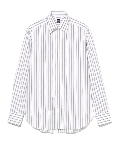 BEAMS F（ビームスエフ）の「コットン ネイビーストライプ レギュラーカラーシャツ（シャツ/ブラウス・メンズ・ネイビー・38/37/42/41/39/40）」の6枚目の写真