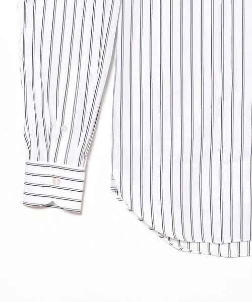BEAMS F（ビームスエフ）の「コットン ネイビーストライプ レギュラーカラーシャツ（シャツ/ブラウス・メンズ・ネイビー・38/37/42/41/39/40）」の7枚目の写真