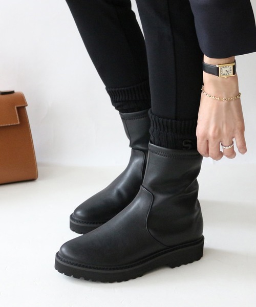 Fin（フィン）の「タンクソールストレッチブーツ【低反発スポンジ入り】（ブーツ・レディース・ブラック/ブラウン・LL/L/M/S）」の11枚目の写真