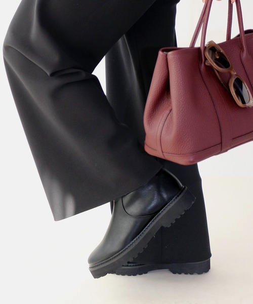 Fin（フィン）の「タンクソールストレッチブーツ【低反発スポンジ入り】（ブーツ・レディース・ブラック/ブラウン・LL/L/M/S）」の15枚目の写真