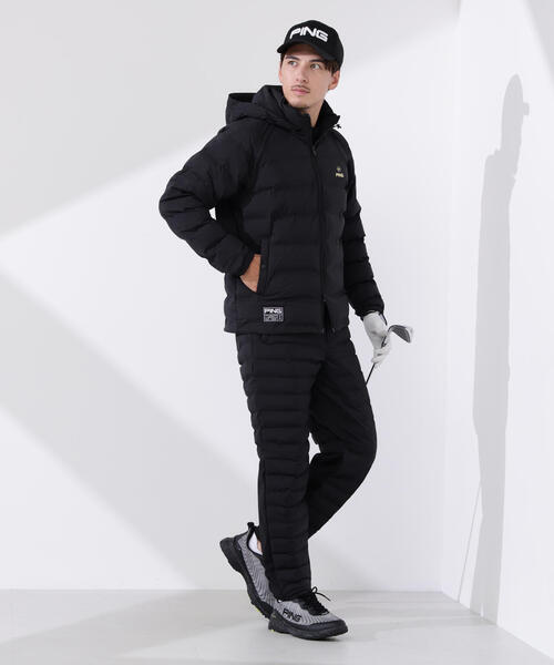 PING APPAREL】25FW 3WAY中綿フーディブルゾン ＜GOLD＞ (MENS