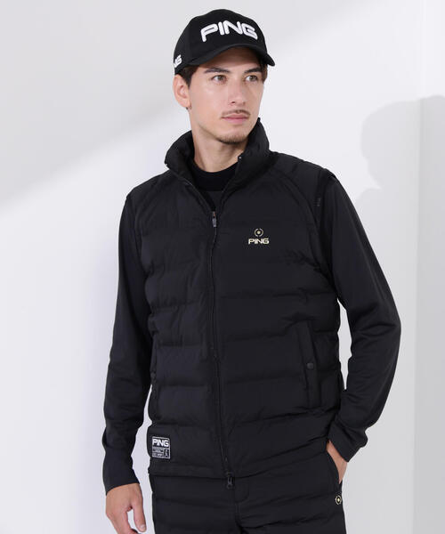 PING APPAREL】25FW 3WAY中綿フーディブルゾン ＜GOLD＞ (MENS