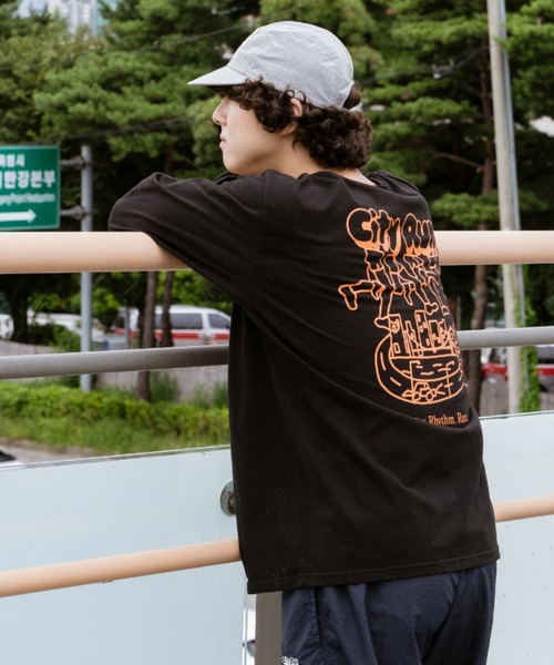 PR01.(ピーアールワン)の「BIG WAVE シティーラン Tシャツ (ロンT)(Tシャツ/カットソー・メンズ・ブラック・X-LARGE)」の3枚目の写真