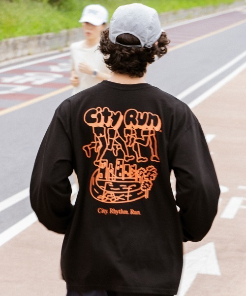 PR01.(ピーアールワン)の「BIG WAVE シティーラン Tシャツ (ロンT)(Tシャツ/カットソー・メンズ・ブラック・X-LARGE)」の8枚目の写真