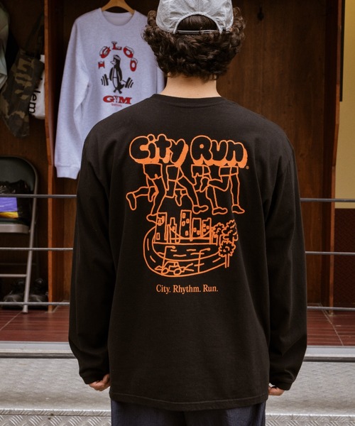 PR01.(ピーアールワン)の「BIG WAVE シティーラン Tシャツ (ロンT)(Tシャツ/カットソー・メンズ・ブラック・X-LARGE)」の11枚目の写真