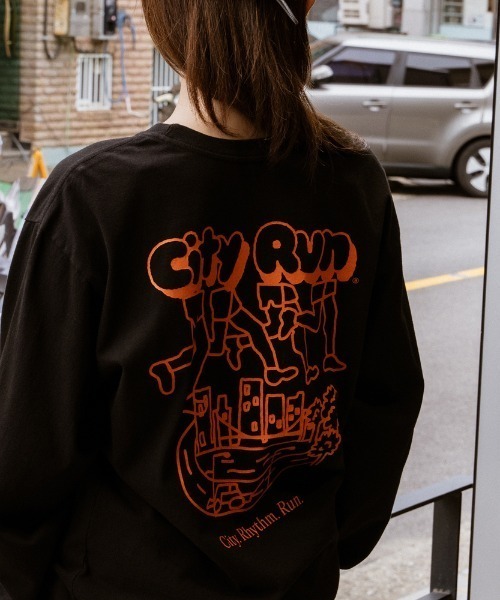 PR01.(ピーアールワン)の「BIG WAVE シティーラン Tシャツ (ロンT)(Tシャツ/カットソー・メンズ・ブラック・X-LARGE)」の14枚目の写真