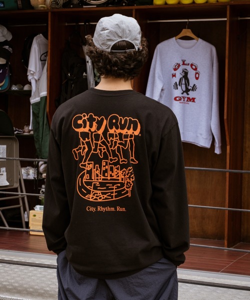 PR01.(ピーアールワン)の「BIG WAVE シティーラン Tシャツ (ロンT)(Tシャツ/カットソー・メンズ・ブラック・X-LARGE)」の10枚目の写真