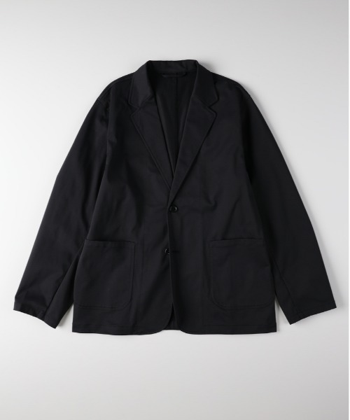 Right-on（ライトオン）の「【Refurbish】ワークルーズ テーラードジャケット(イージーケア/しわになりにくい/軽量/通気性/ポリエステルカルゼ/オンオフ兼用/セットアップ対応)（テーラードジャケット・メンズ・ブラック/ブラウン/カーキブラウン・M/XL/L）」の2枚目の写真