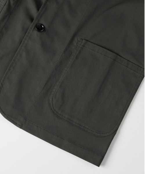 Right-on（ライトオン）の「【Refurbish】ワークルーズ テーラードジャケット(イージーケア/しわになりにくい/軽量/通気性/ポリエステルカルゼ/オンオフ兼用/セットアップ対応)（テーラードジャケット・メンズ・ブラック/ブラウン/カーキブラウン・M/XL/L）」の7枚目の写真