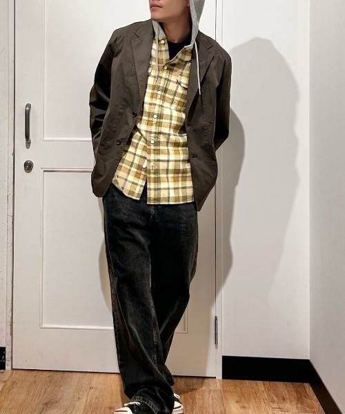 Right-on（ライトオン）の「【Refurbish】ワークルーズ テーラードジャケット(イージーケア/しわになりにくい/軽量/通気性/ポリエステルカルゼ/オンオフ兼用/セットアップ対応)（テーラードジャケット・メンズ・ブラック/ブラウン/カーキブラウン・M/XL/L）」の20枚目の写真