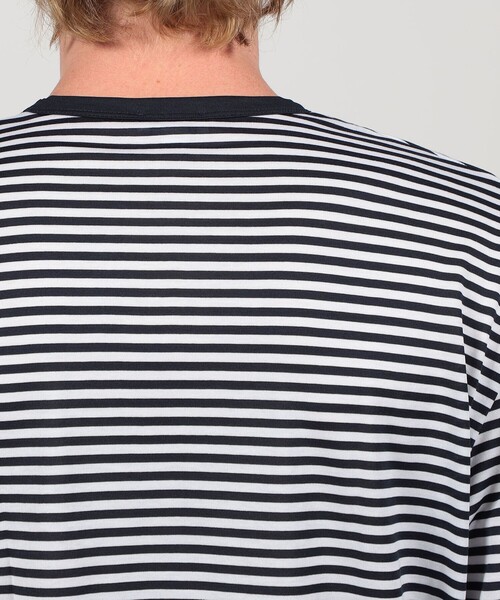 SUNSPEL（サンスペル）の「SUNSPEL MTSH0003ES コットンストライプ ロングスリーブ Tシャツ（Tシャツ/カットソー・メンズ・ブルー系その他・L/M/S）」の7枚目の写真