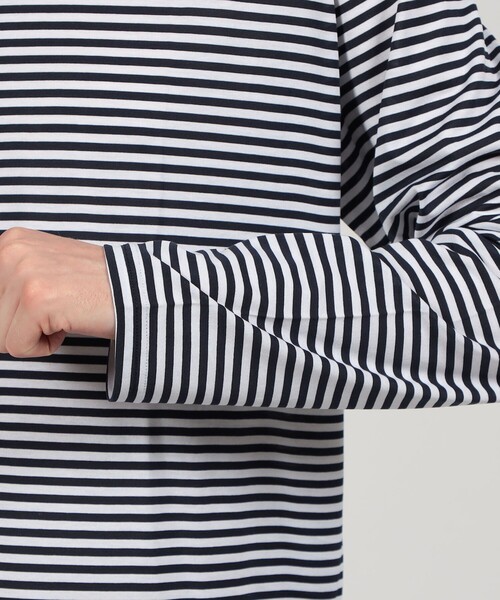 SUNSPEL（サンスペル）の「SUNSPEL MTSH0003ES コットンストライプ ロングスリーブ Tシャツ（Tシャツ/カットソー・メンズ・ブルー系その他・L/M/S）」の8枚目の写真