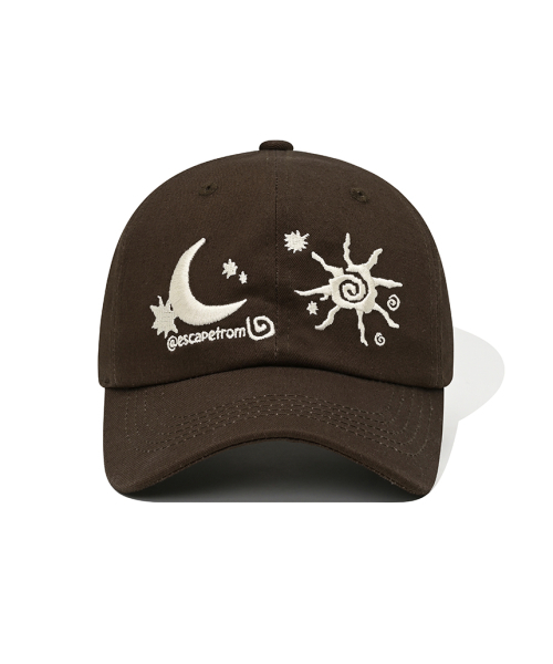 セール】ウェザーアイコンキャップブラウン（キャップ）｜ESCAPEFROM