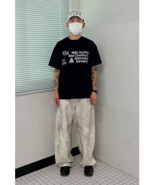 Millo Archive（ミロ アーカイブ）の「オブリークTシャツ[ディープネイビー]（Tシャツ/カットソー・メンズ・その他・MEDIUM/LARGE/X-LARGE）」の7枚目の写真