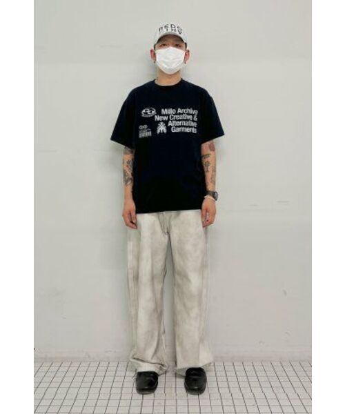 Millo Archive（ミロ アーカイブ）の「オブリークTシャツ[ディープネイビー]（Tシャツ/カットソー・メンズ・その他・MEDIUM/LARGE/X-LARGE）」の9枚目の写真