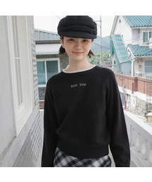 muahmuah（ムーアムーア）の「Stitch Color Block Raglan Knit [3 Colors]（ニット/セーター）」