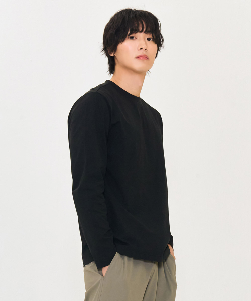 CHASECULT(チェイスカルト)の「男性ソフト長袖Tシャツ-ブラック(Tシャツ/カットソー・メンズ・ブラック・100/110/95/105)」の3枚目の写真