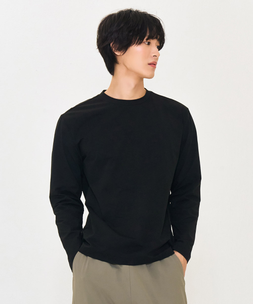 CHASECULT(チェイスカルト)の「男性ソフト長袖Tシャツ-ブラック(Tシャツ/カットソー・メンズ・ブラック・100/110/95/105)」の4枚目の写真