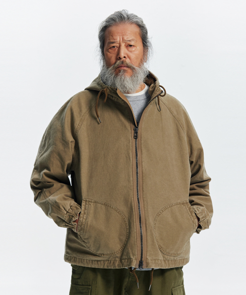 FRIZMWORKS(フリズムワークス)の「JUNGLE CLOTH DECK HOODED PARKA _ BEIGE(その他アウター・メンズ・その他・SMALL/MEDIUM/LARGE/X-LARGE)」の1枚目の写真