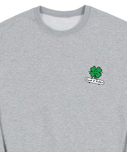 GRAVER（グレーバー）の「[ユニセックス]クローバーボードマンツーマン_グレー（スウェット・レディース・グレー・MEDIUM/LARGE/X-LARGE）」の3枚目の写真