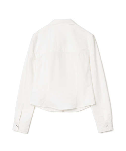 MILLO WOMEN（ミロウーマン）の「ワークスナップシャツ[ホワイト]（シャツ/ブラウス・レディース・その他・SMALL/MEDIUM）」の3枚目の写真