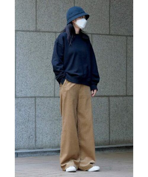 MUSINSA STANDARD WOMAN（ムシンサスタンダードウーマン）の「ウィメンズセミオーバーサイズスウェットシャツ[ブラック]（スウェット・レディース・その他・SMALL/MEDIUM/LARGE/X-SMALL）」の10枚目の写真