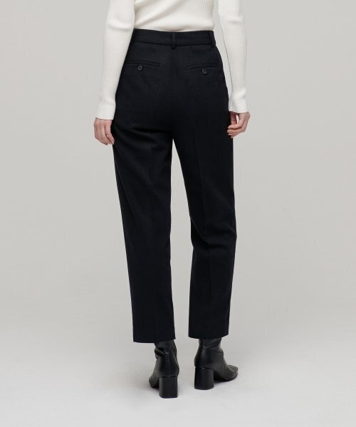MUSINSA STANDARD WOMAN（ムシンサスタンダードウーマン）の「ウィメンズウールフランネルルーズテーパードスラックス[ブラック]（スラックス・レディース・その他・32/30/29/31/24/25/26/27/28）」の2枚目の写真