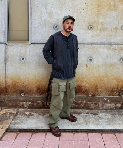 OUTSTANDING（アウトスタンディング）の「HENLEY NECK LONG SLEEVE TEE_BLACK（Tシャツ/カットソー・メンズ・その他・SMALL/MEDIUM/LARGE）」の10枚目の写真