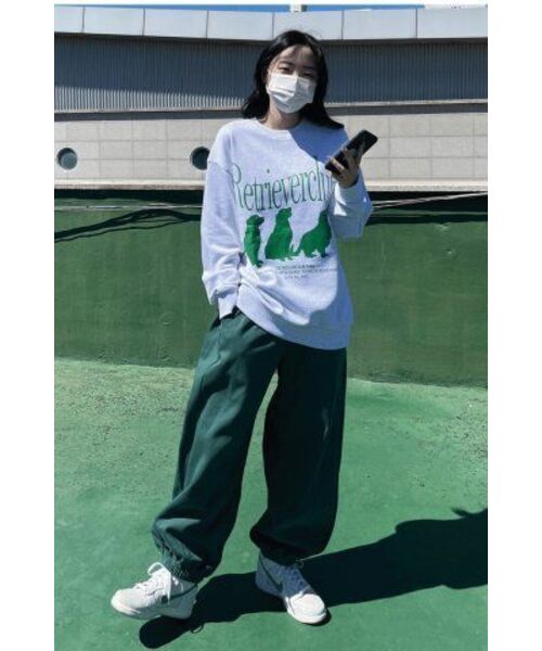 Retriever Club（レトリーバークラブ）の「SILHOUETTE RETRIEVER CREWNECK [GREEN]（スウェット・レディース・その他・SMALL/MEDIUM/LARGE/X-LARGE）」の6枚目の写真