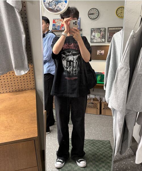 MUSINSA STANDARD（ムシンサスタンダード）の「[クールタンダード] ワイドデニムパンツ [ウォッシュドブラック]（デニムパンツ・メンズ・その他・40/38/42/36/34/32/30/31/33/26/27/28/29）」の11枚目の写真