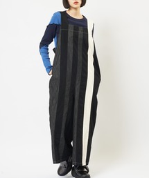 gomme（ゴム）の「ヴァーティカルデニムサロペット（サロペット/オーバーオール）」