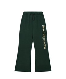 FLARE SWEAT PANTS - GREEN