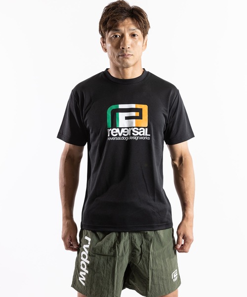reversal.dogi.design.works(リバーサル・ドーギ・デザイン・ワークス)の「<reversal/リバーサル>Warfield BIG MARK IRELAND DRY TEE(Tシャツ/カットソー・メンズ・ブラック・MEDIUM/LARGE/X-LARGE/XX-LARGE)」の2枚目の写真