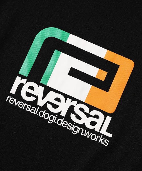 reversal.dogi.design.works(リバーサル・ドーギ・デザイン・ワークス)の「<reversal/リバーサル>Warfield BIG MARK IRELAND DRY TEE(Tシャツ/カットソー・メンズ・ブラック・MEDIUM/LARGE/X-LARGE/XX-LARGE)」の4枚目の写真
