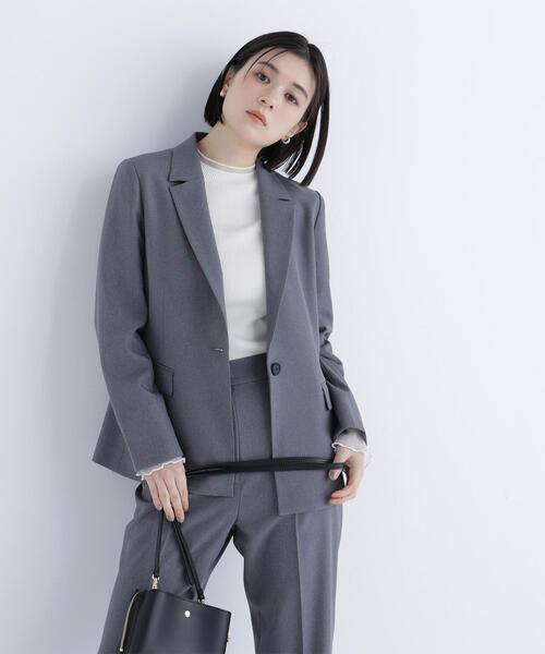 NATURAL BEAUTY BASIC（ナチュラルビューティーベーシック）の「◇シアーフレアカフスリブニット（ニット/セーター・レディース・ピンク/ライトグリーン/オフホワイト/ブラック・FREE）」の17枚目の写真